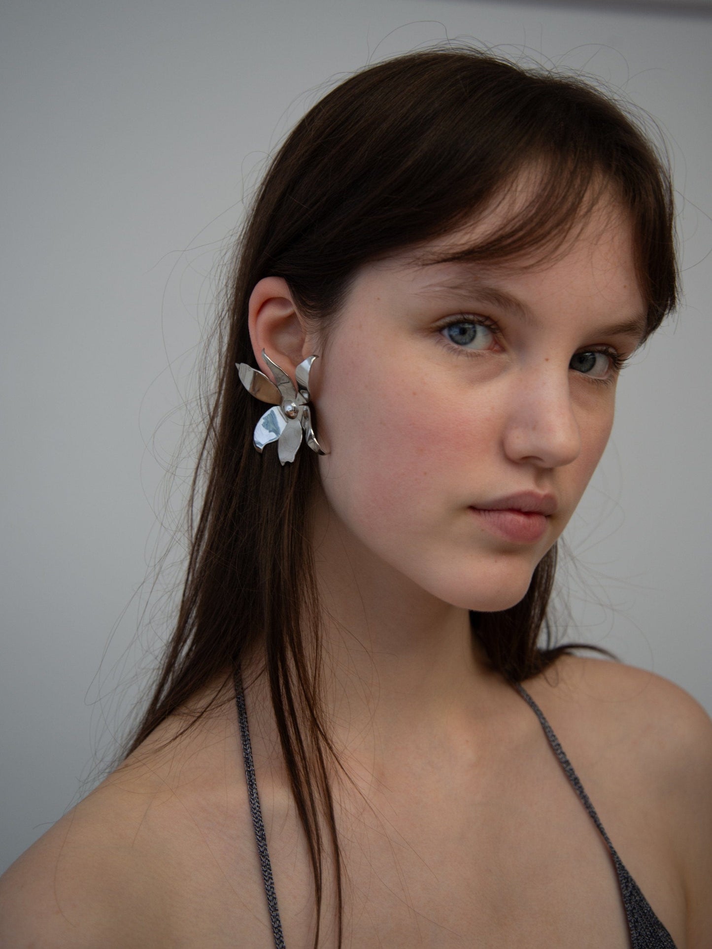 BIG ESTELLE EARRINGS SILVER-EYLAND-APOC STORE