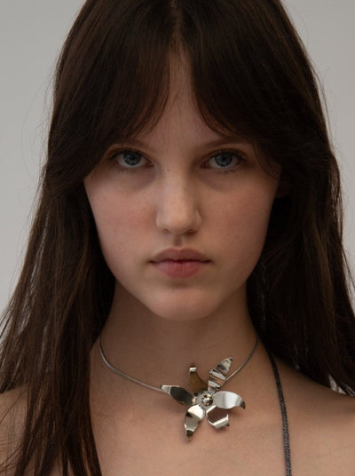 EVIE NECKLACE SILVER-EYLAND-APOC STORE