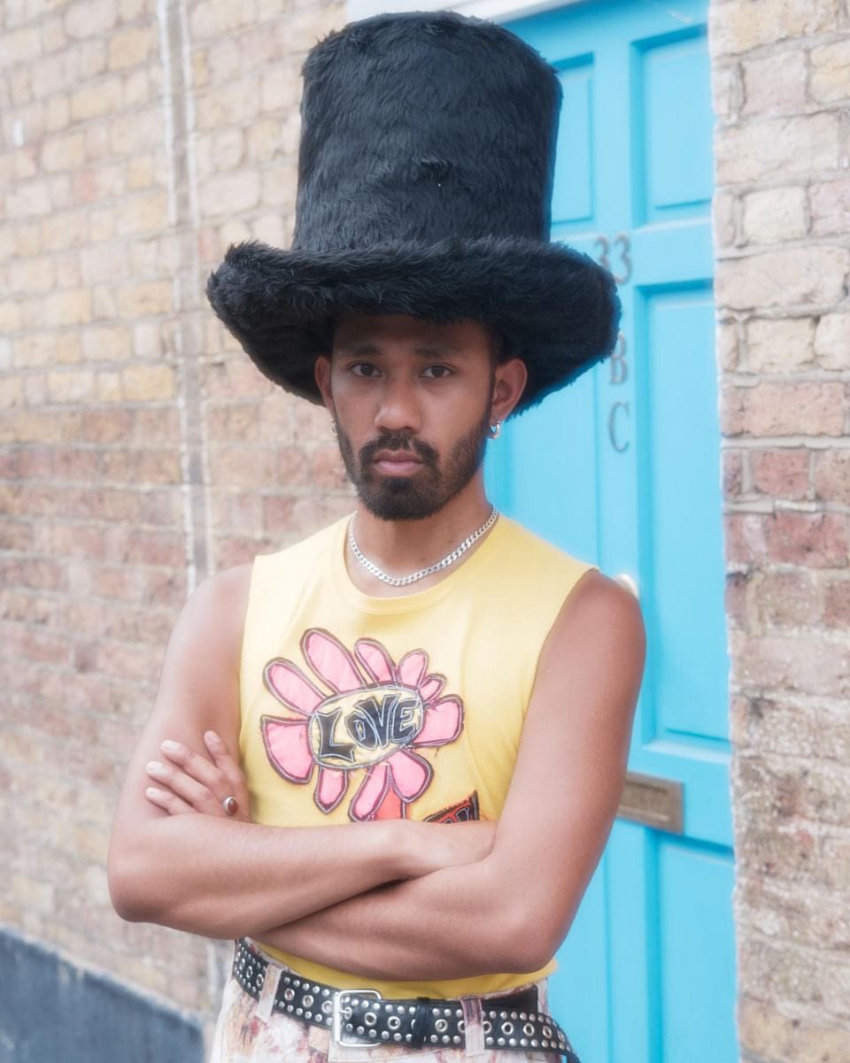 Silly Black Fuzz Top Hat-Benny Andallo-APOC STORE