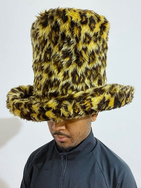 Silly Leopard Fuzz Top Hat – APOC STORE