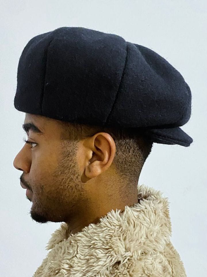 Black Baker Hat-Benny Andallo-APOC STORE