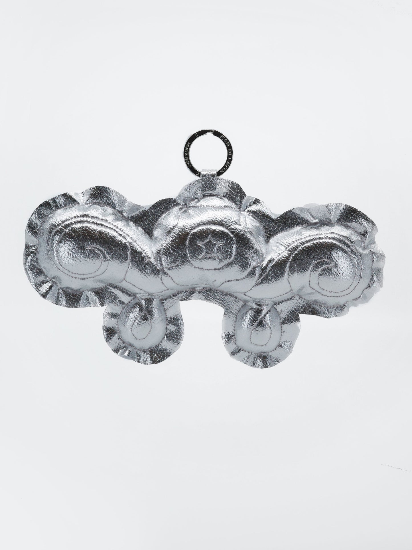 CORNER FLOWER KEYCHAIN SILVER-Fior di Latte-APOC STORE