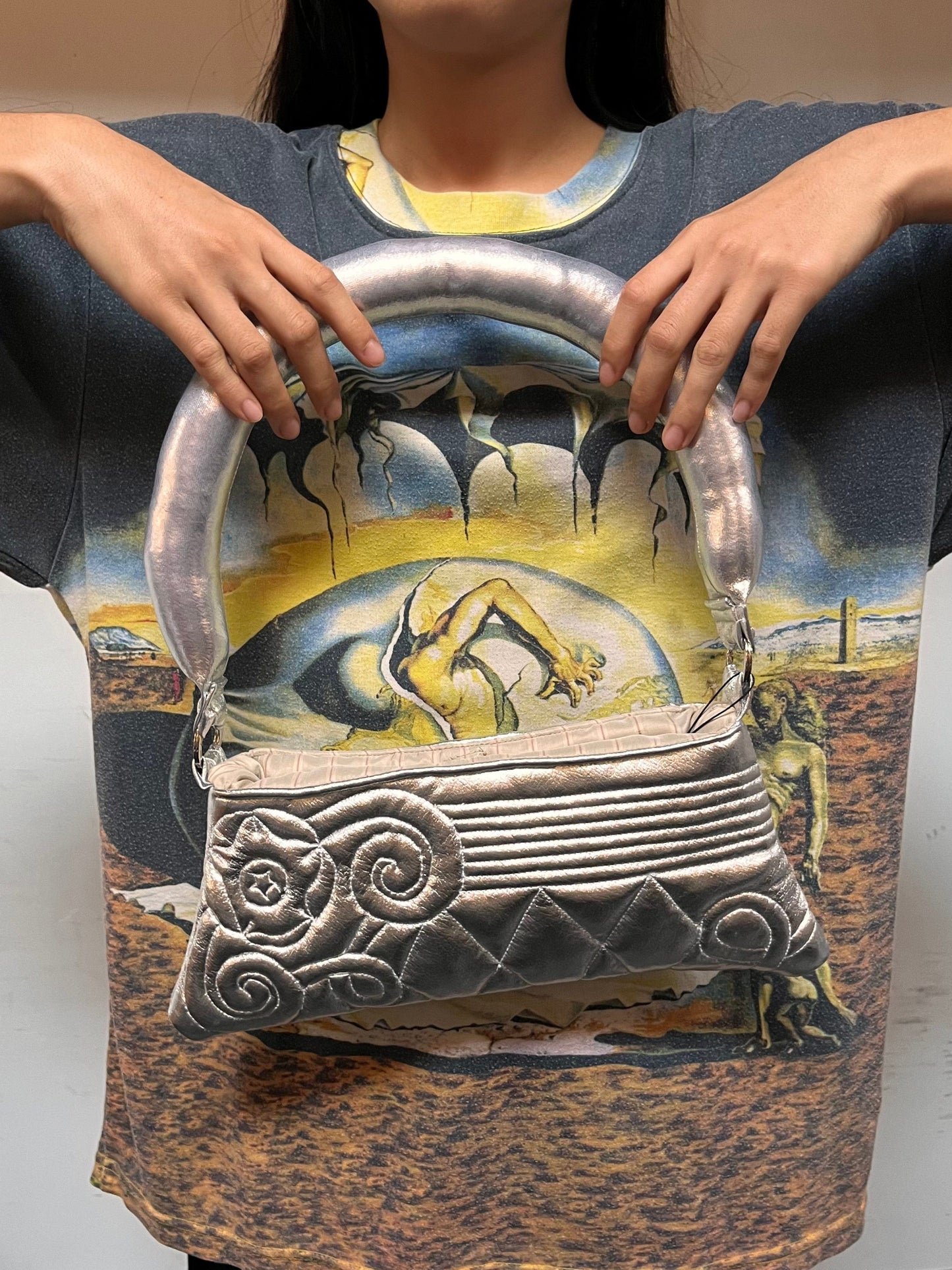 CORSO DEI MILLE BAG SILVER-Fior di Latte-APOC STORE