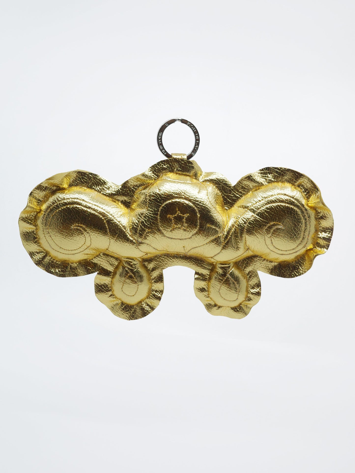 CORNER FLOWER KEYCHAIN GOLD-Fior di Latte-APOC STORE