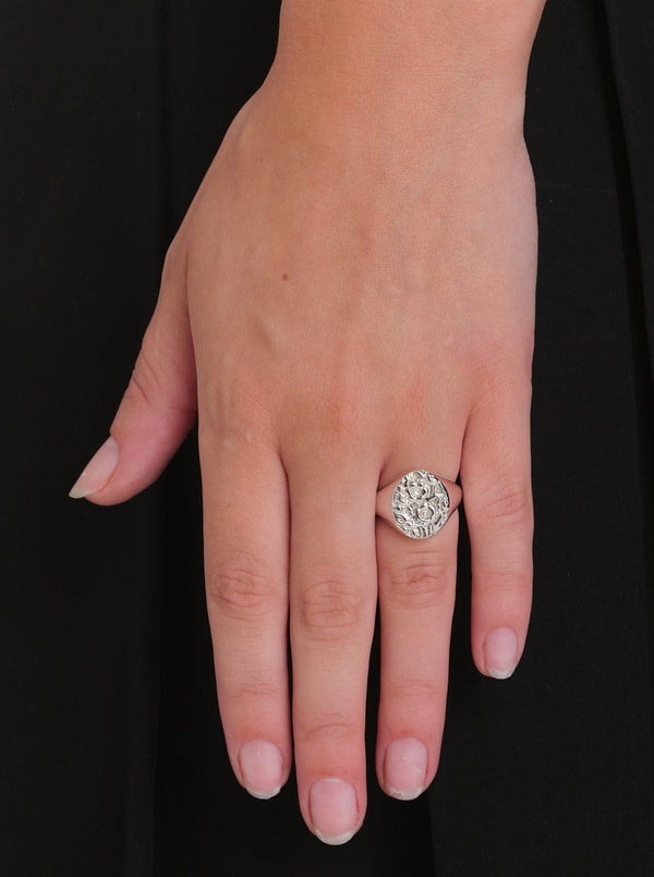 Flora Signet Ring-OCTI-APOC STORE