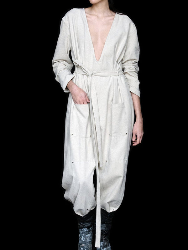 BOVINE MIDWIFE JUMPSUIT-Elena Velez-APOC STORE