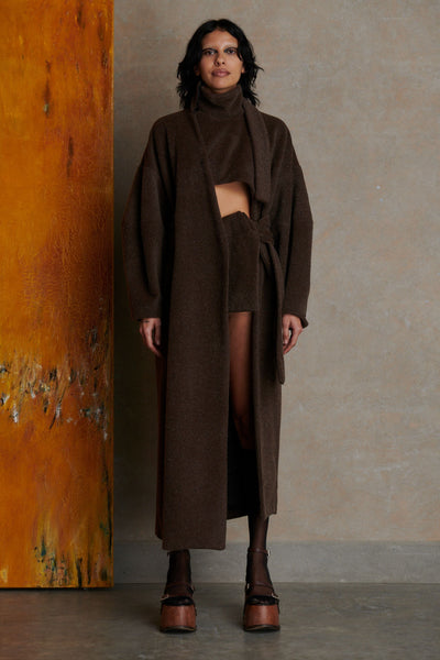 Manola Coat - Brown-Karlaidlaw-APOC STORE