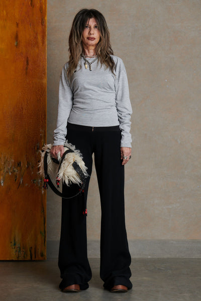 Zipper Long sleeve - Grey Marle-Karlaidlaw-APOC STORE