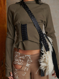 Wrapped Top - Khaki-Karlaidlaw-APOC STORE