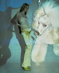 Mesh Bodysuit with crochet detail butter yellow-Nastyamasha-APOC STORE