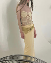 Mesh Bodysuit with crochet detail butter yellow-Nastyamasha-APOC STORE