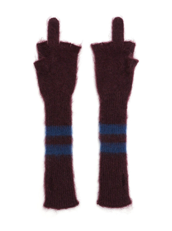 Fxxx Mohair Gloves Purple-Cognomen-APOC STORE