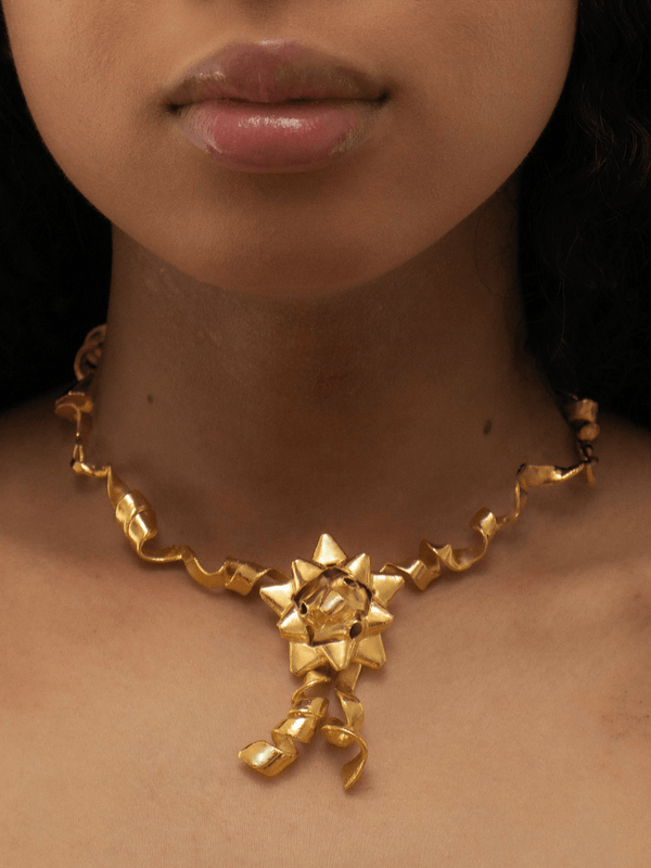 GOLD GIFT WRAP NECKLACE-RAPHAEL EVERDEEN-APOC STORE