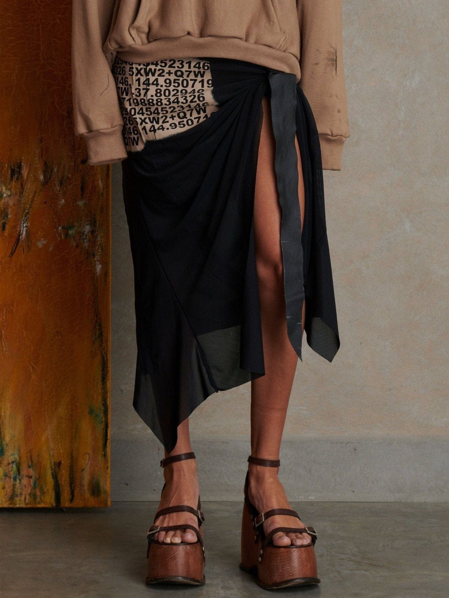 Chloe Skirt - Black-Karlaidlaw-APOC STORE