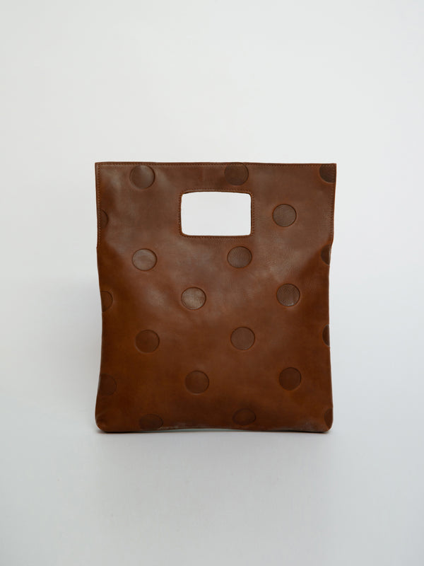Gabrielle Bag Leather Brown Polka-EYLAND-APOC STORE