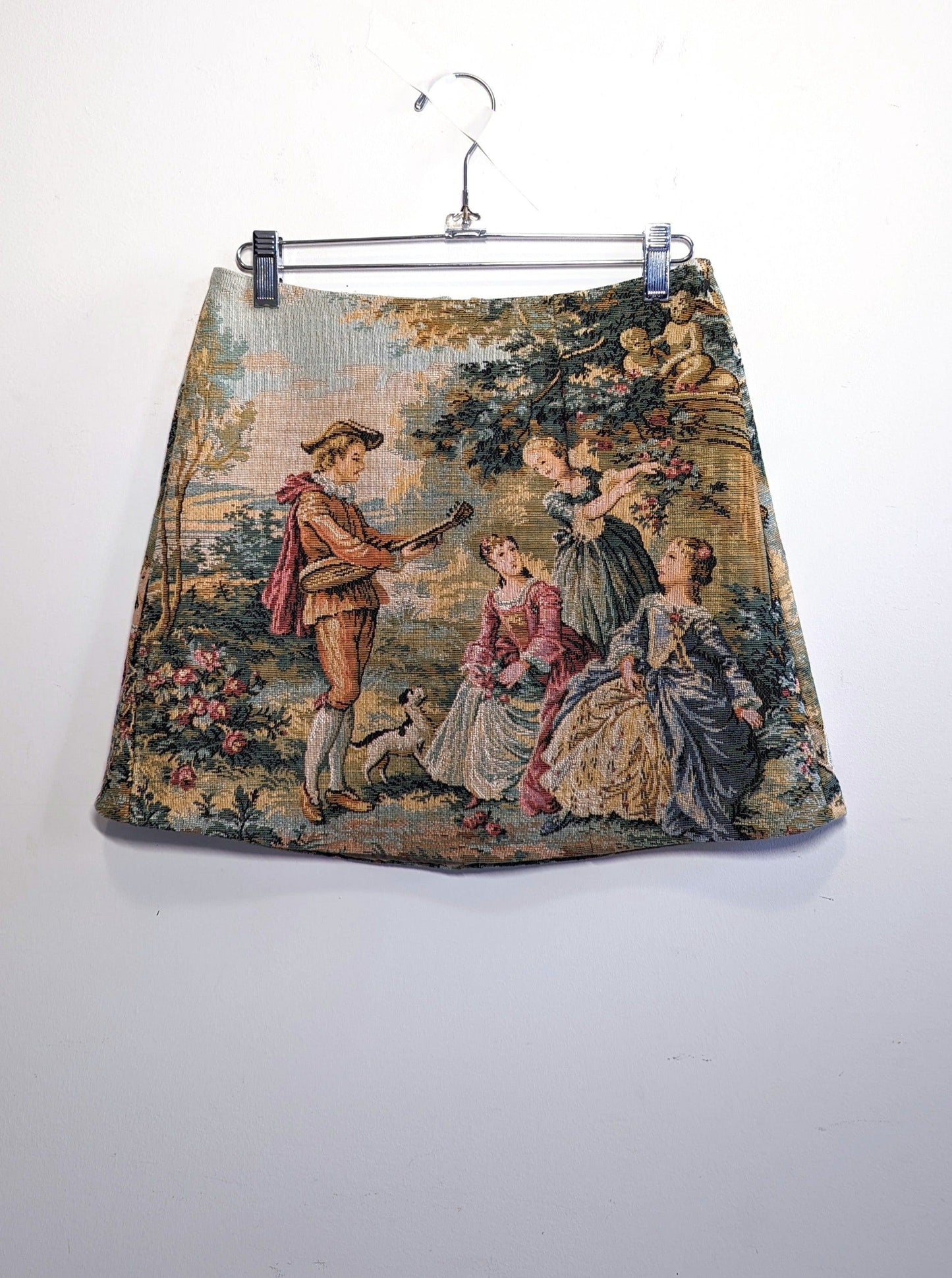 Garden Scene Tapestry Skirt-Kristin Mallison-APOC STORE