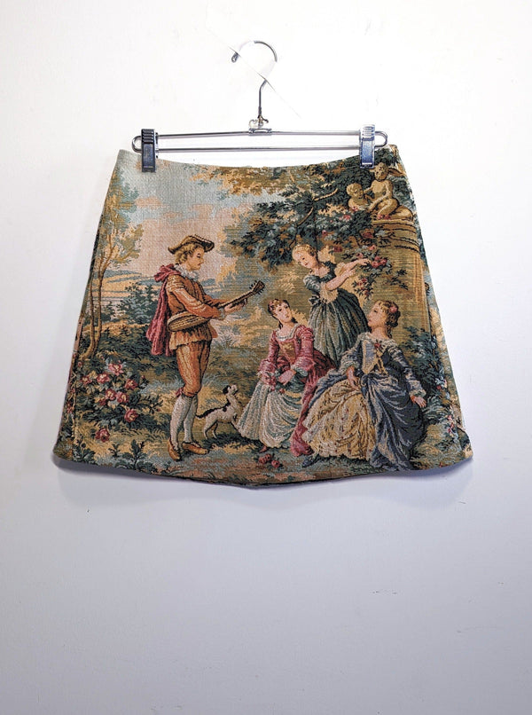 Garden Scene Tapestry Skirt-Kristin Mallison-APOC STORE