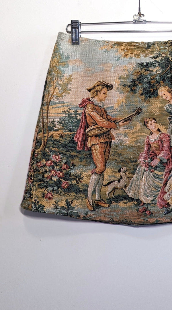 Garden Scene Tapestry Skirt-Kristin Mallison-APOC STORE