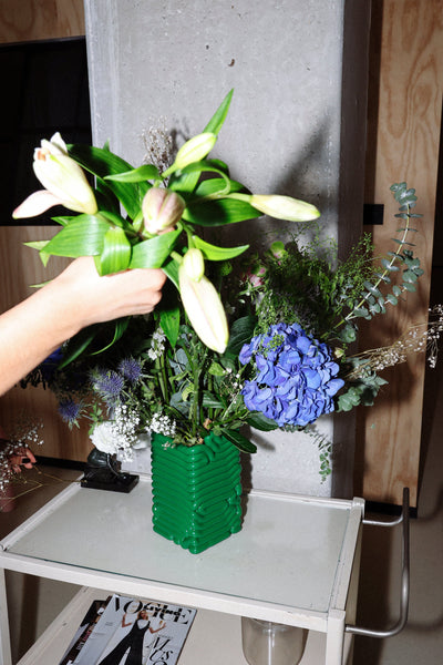 Noodle Vase Green-Gast Studio-APOC STORE