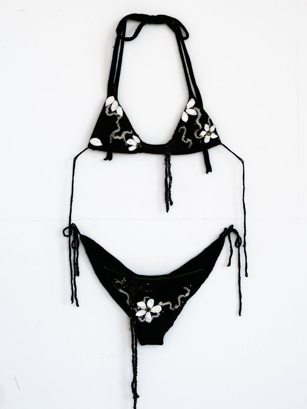 Good Luck Knot Black Bikini-GRACE GUI-APOC STORE
