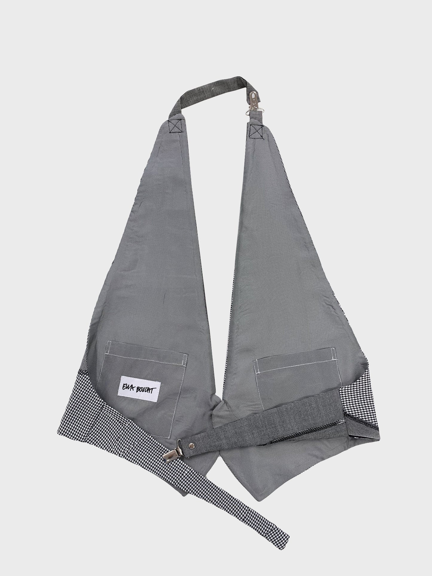 AVA - GRAY PATCHWORK WAISTCOAT-Ella Boucht-APOC STORE