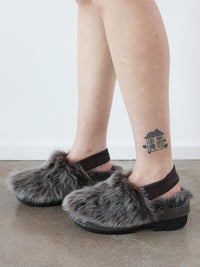 Grey Fur Mules-Hernán Guardamagna-APOC STORE