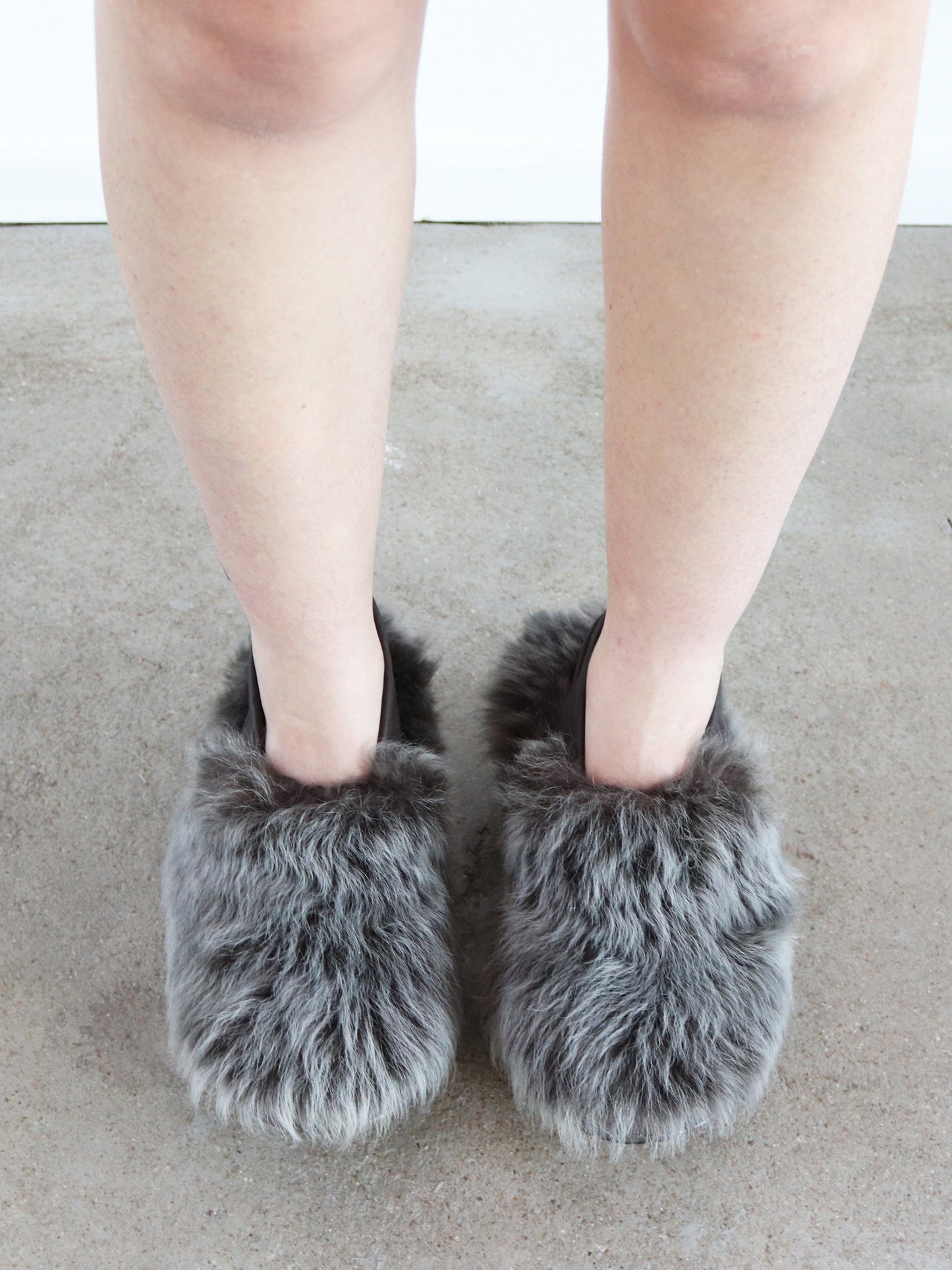 Grey Fur Mules-Hernán Guardamagna-APOC STORE