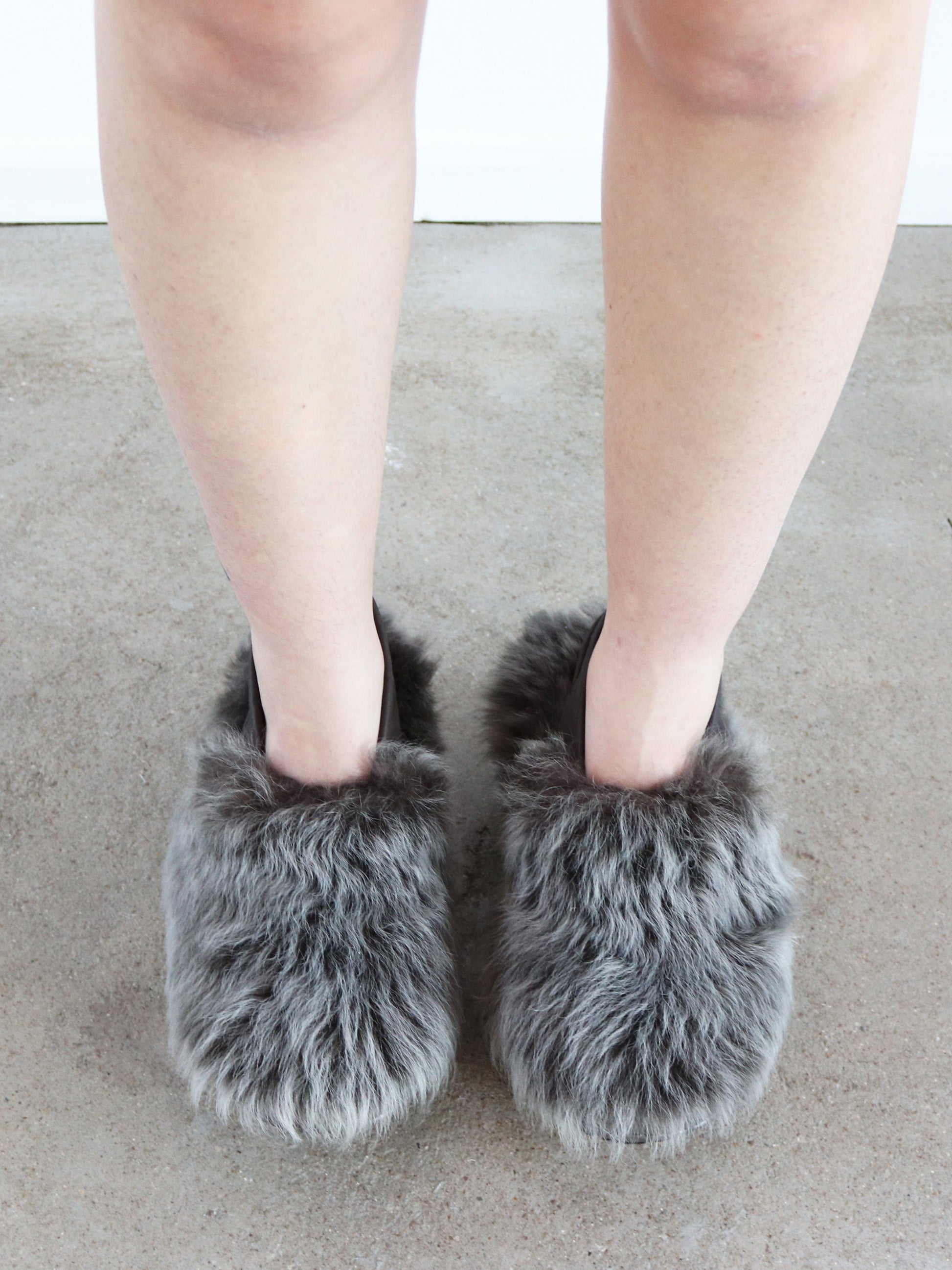 Grey Fur Mules-Hernán Guardamagna-APOC STORE