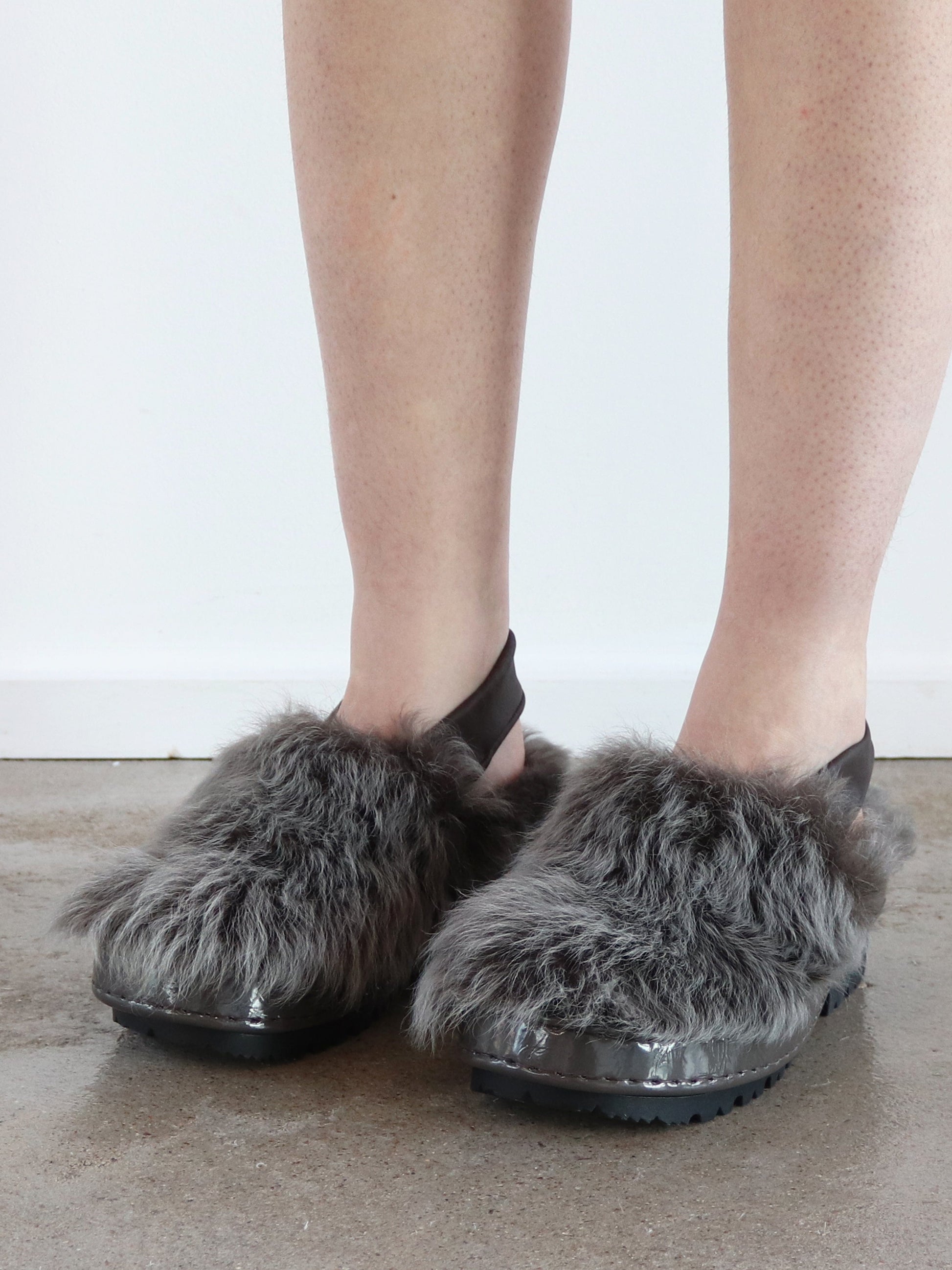 Grey Fur Mules-Hernán Guardamagna-APOC STORE