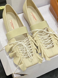 FRILL FLAT (CREAM)-Gyouree Kim-APOC STORE