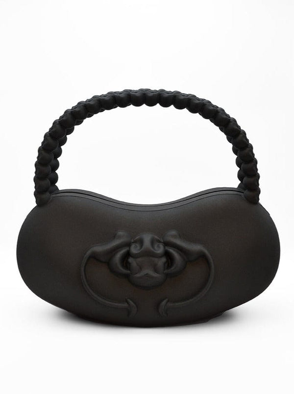 Charm Handle Bag Black-Gabrielle Rosenstein-APOC STORE