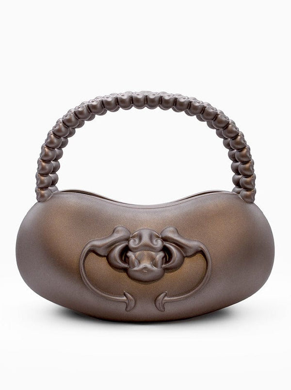 Charm Handle Bag Brunette-Gabrielle Rosenstein-APOC STORE