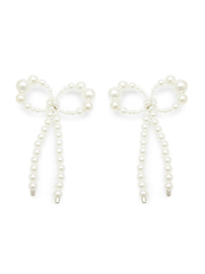 Holly Molly Bow Earrings - Pearl-1CONCEPT-APOC STORE