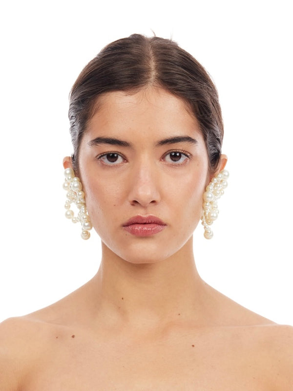 Holly Molly Mini Earrings - Pearl-1CONCEPT-APOC STORE