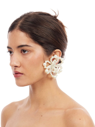 Holly Molly Mini Earrings - Pearl-1CONCEPT-APOC STORE