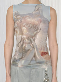 EMPATH x Gabrielle Rosenstein Horizon Mesh Tank-Gabrielle Rosenstein-APOC STORE