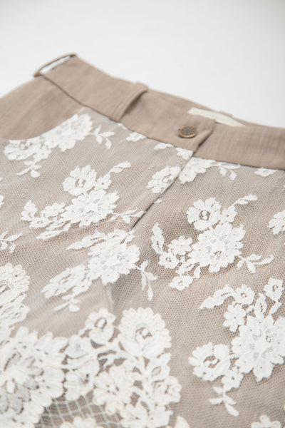 LACES SKIRT TROUSERS-GARBAGE CORE-APOC STORE