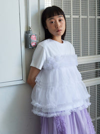 RUFFLE BOOTCUT PANTS PURPLE-SAENGIN STUDIOS-APOC STORE