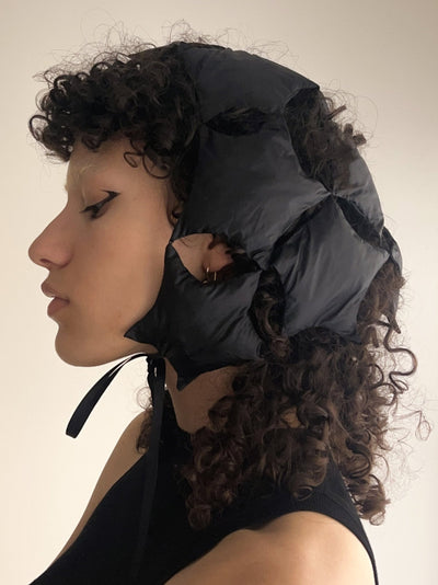 Padded Nylon Starry Bonnet-Sila Ersayin-APOC STORE