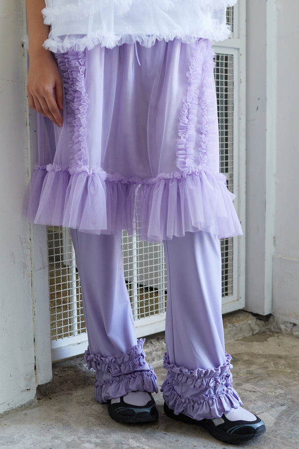 BANDING RUFFLE SHA SKIRT PURPLE-SAENGIN STUDIOS-APOC STORE