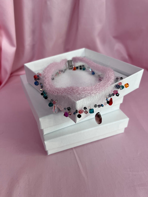 SEE THROUGH CHOKER PINK-Lou de Bètoly-APOC STORE