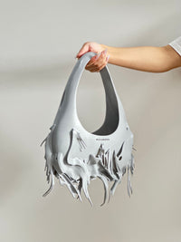 Gray Slim Shoulder Bag-GNASTIY-APOC STORE