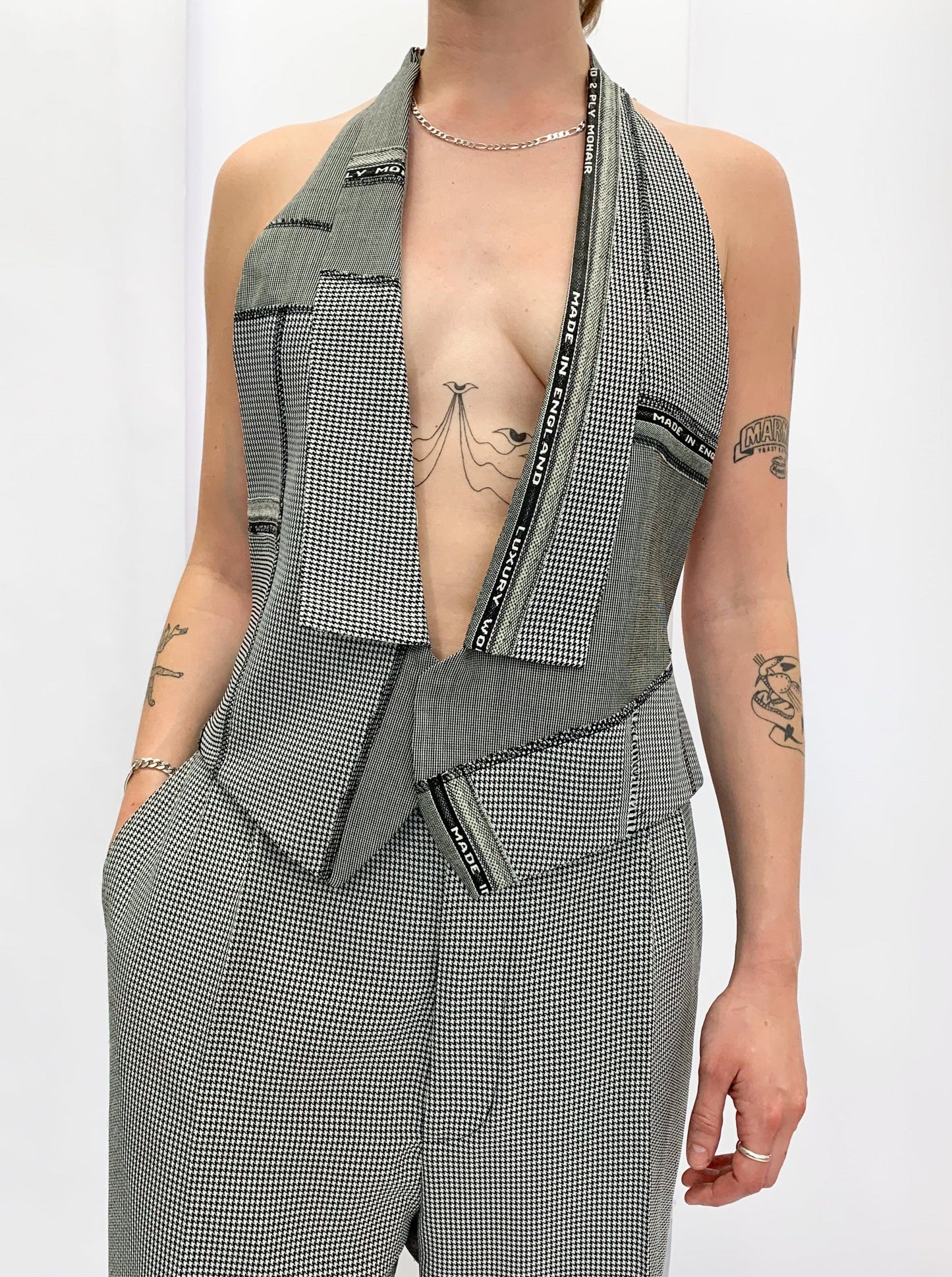 AVA - GRAY PATCHWORK WAISTCOAT-Ella Boucht-APOC STORE