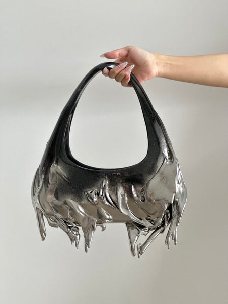 GNASTIY Black/Silver Slim Shoulder Bag – APOC STORE