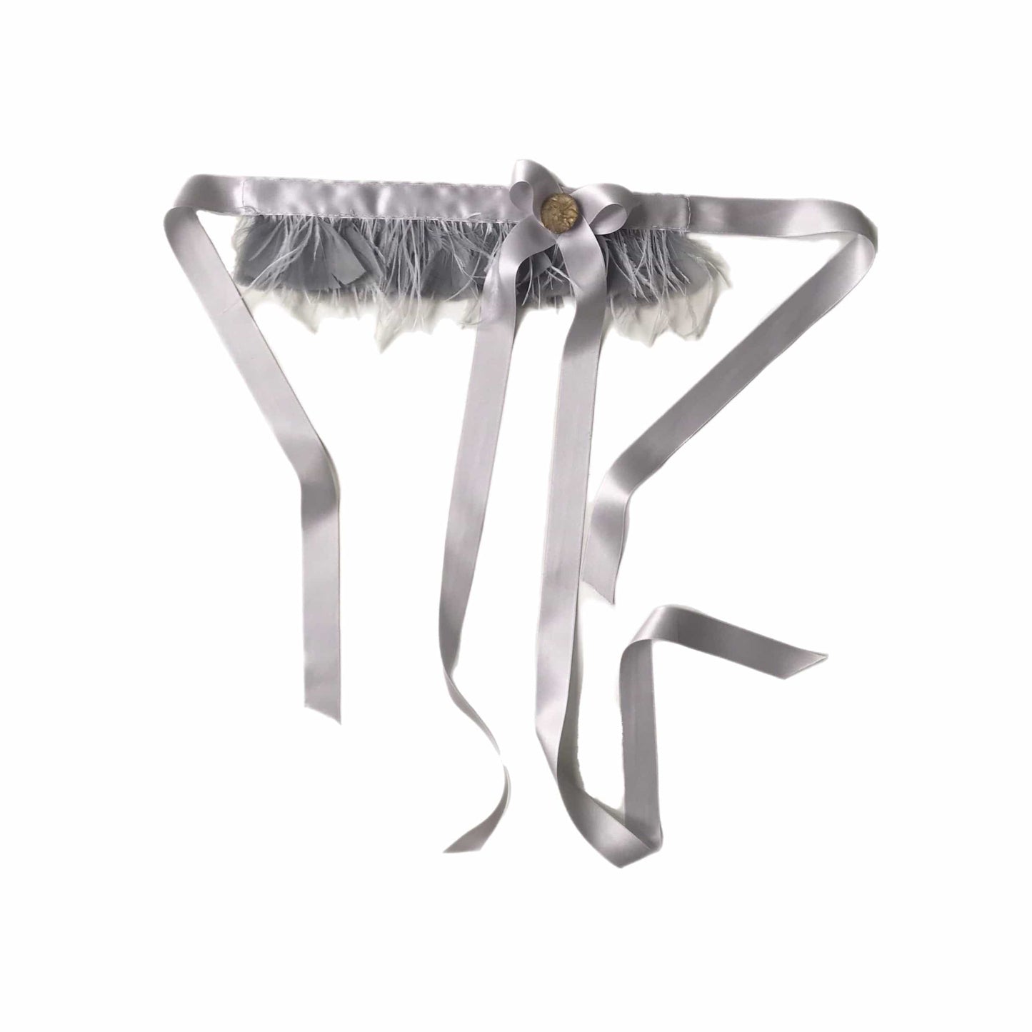Silver Feathers Necktie-Polyhedron-APOC STORE
