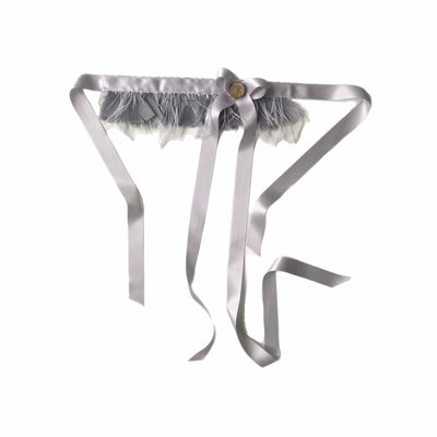 Silver Feathers Necktie-Polyhedron-APOC STORE