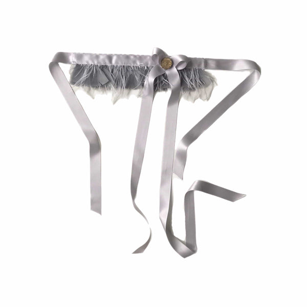 Silver Feathers Necktie-Polyhedron-APOC STORE