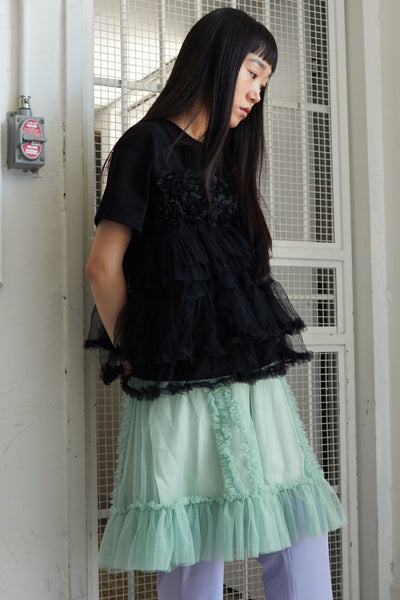 BANDING RUFFLE SHA SKIRT MINT-SAENGIN STUDIOS-APOC STORE