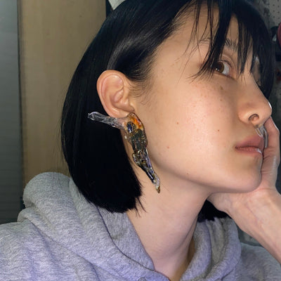 V me8 earring-VACSOM-APOC STORE