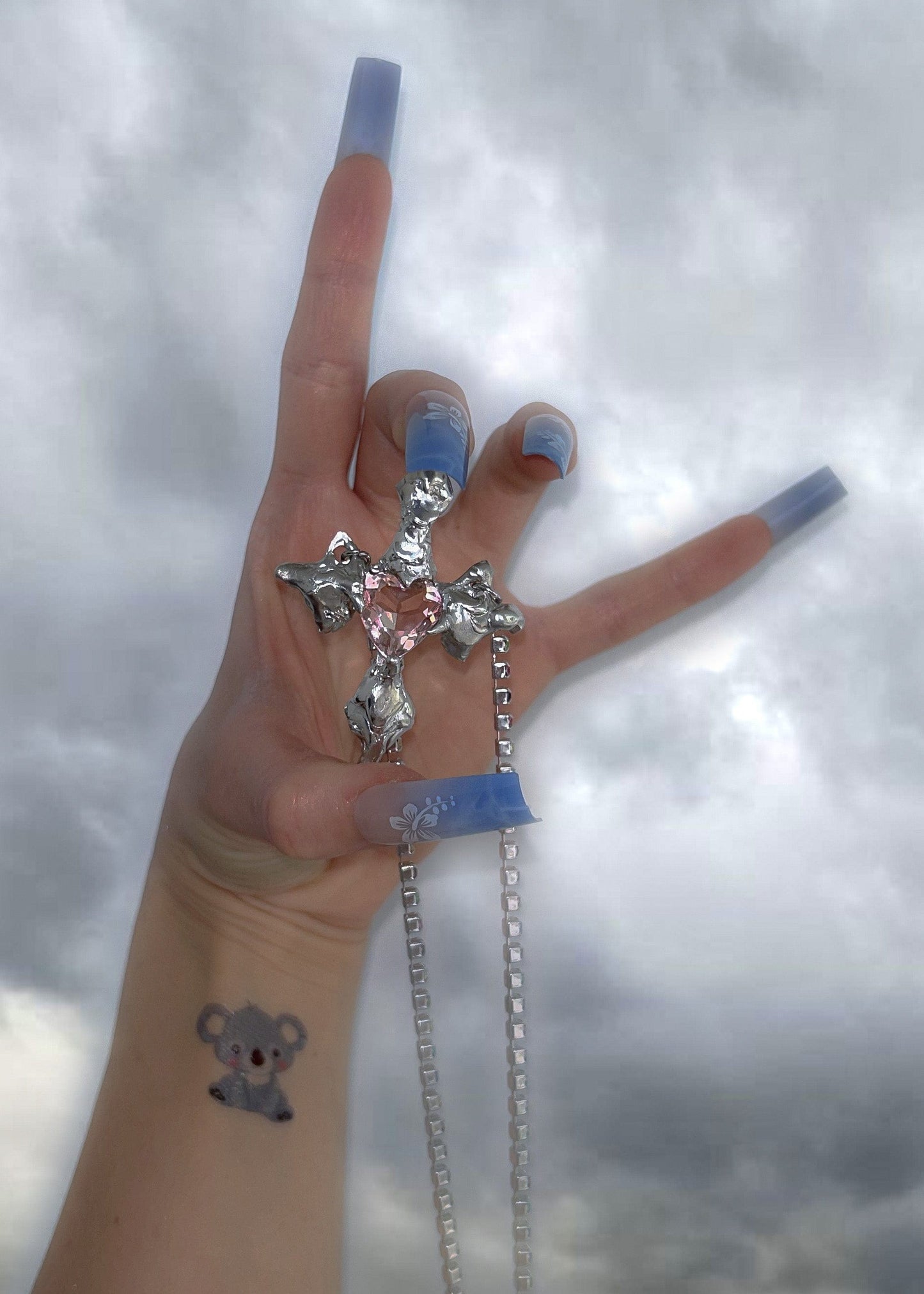 Peach Heart Necklace-Emma Pryde-APOC STORE